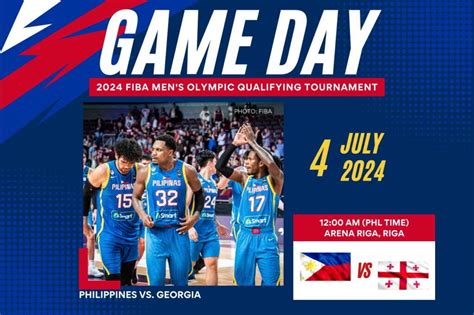 Gilas Pilipinas vs. Georgia (July 4) // 2024 FIBA Men’s Olympic .